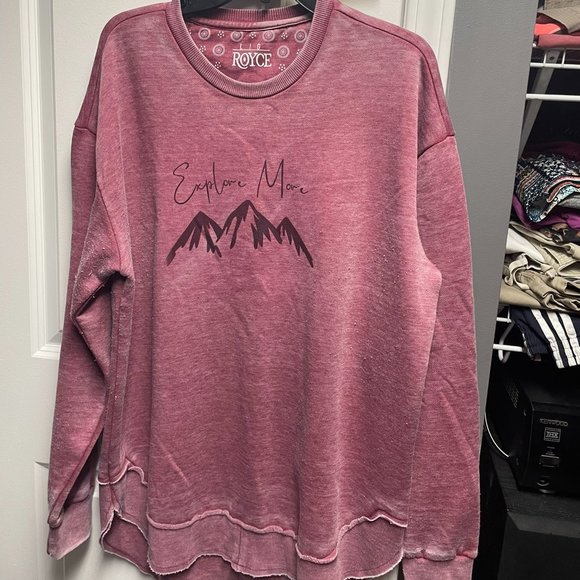 Royce maroon oversized sweatshirt - Picture 1 of 1